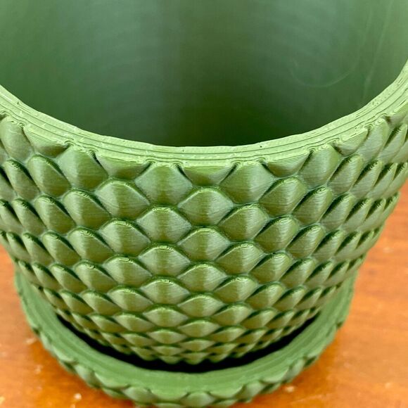 The Dragonscale Planter Pot 01, Indoor Flower Pot, Houseplant - Picture 4 of 9